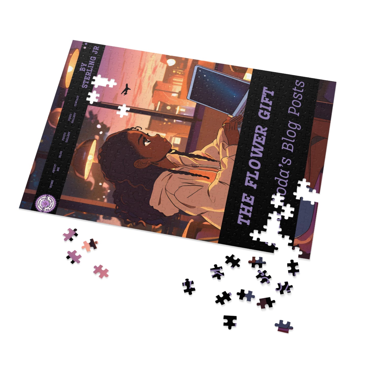 "The Flower Gift - Zara" Jigsaw Puzzle