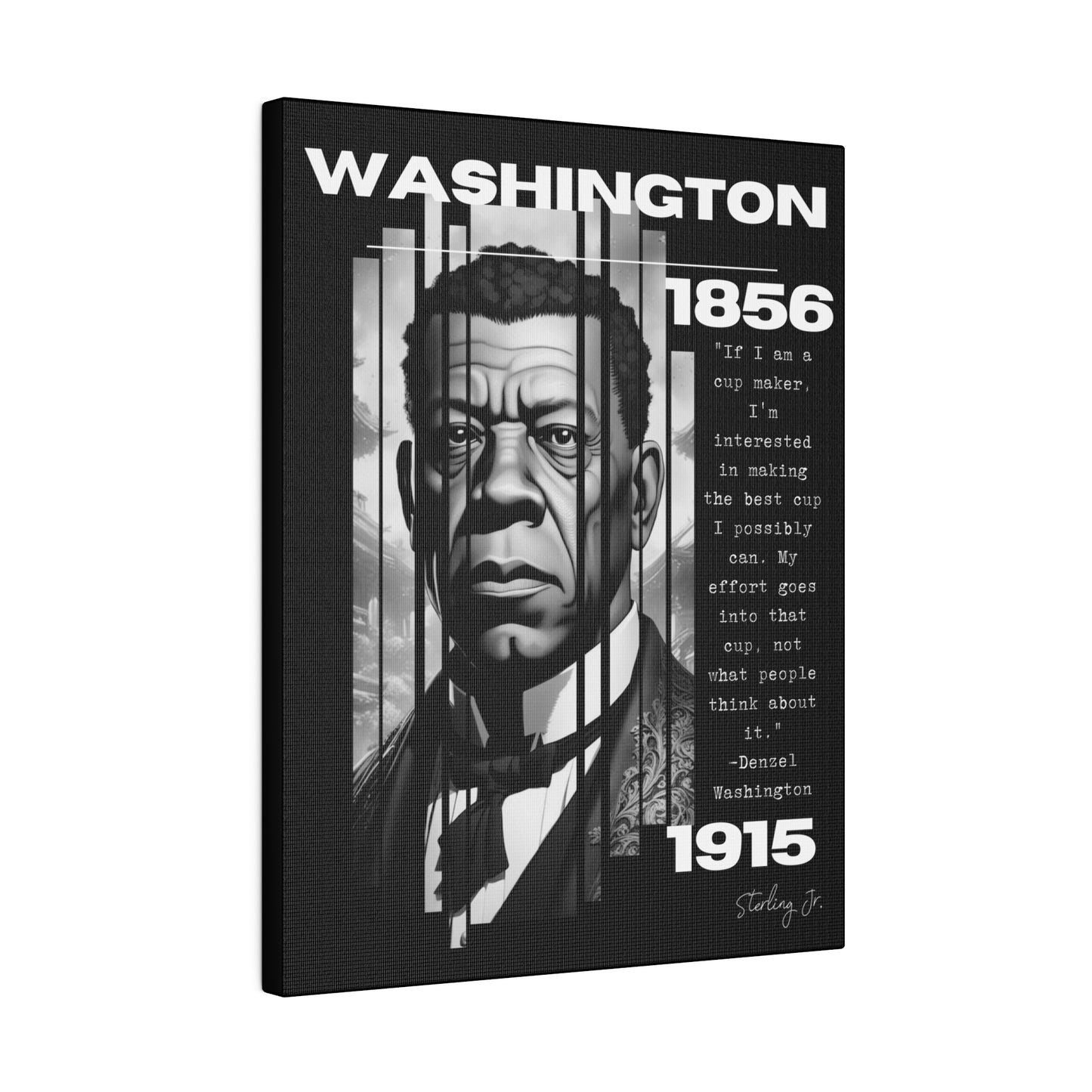 "Booker T. Washington Quote" Matte Canvas