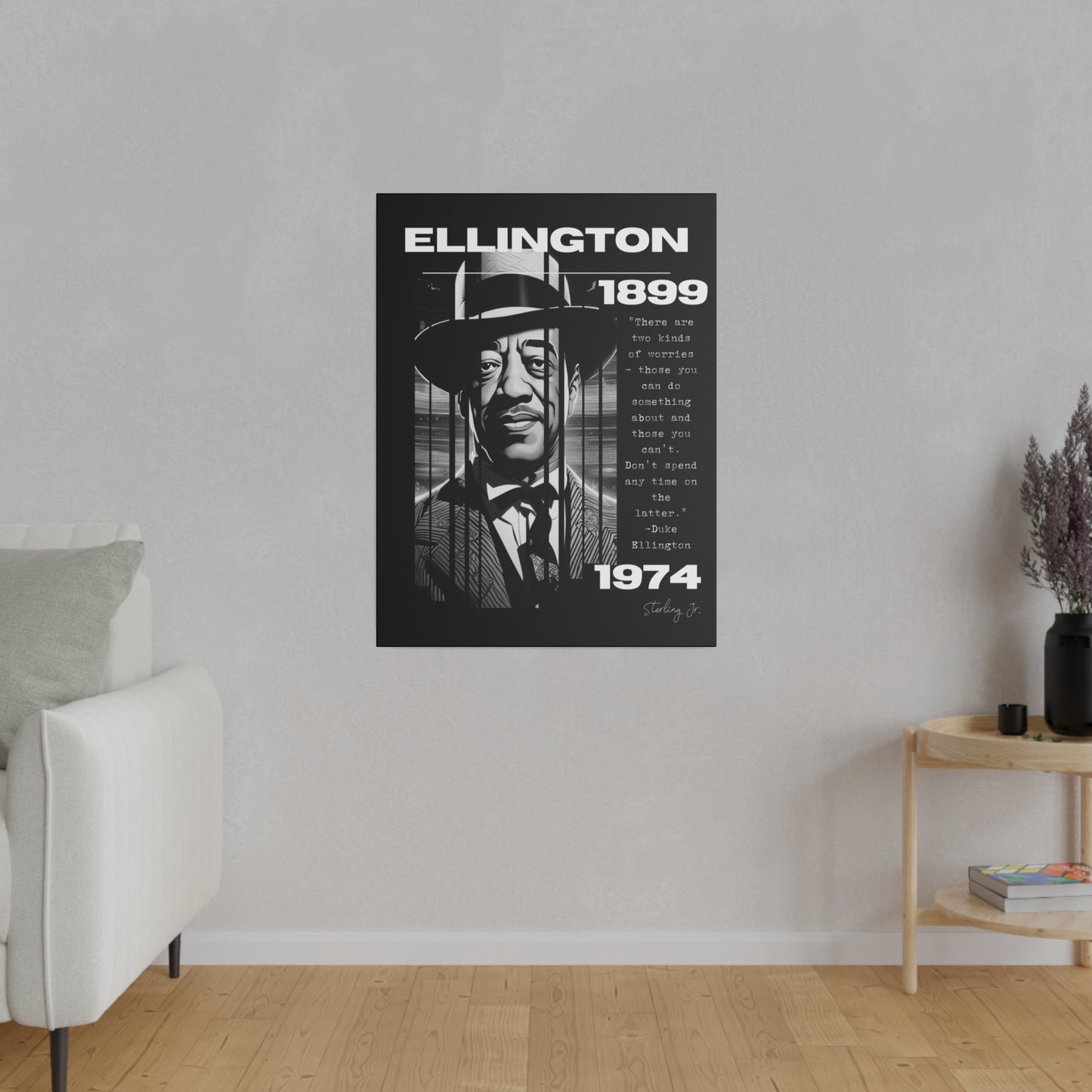 "Duke Ellington Quote" Matte Canvas