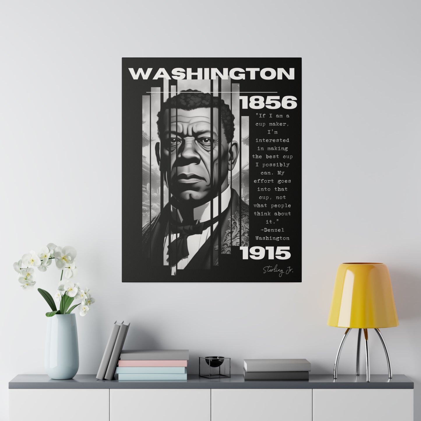 "Booker T. Washington Quote" Matte Canvas