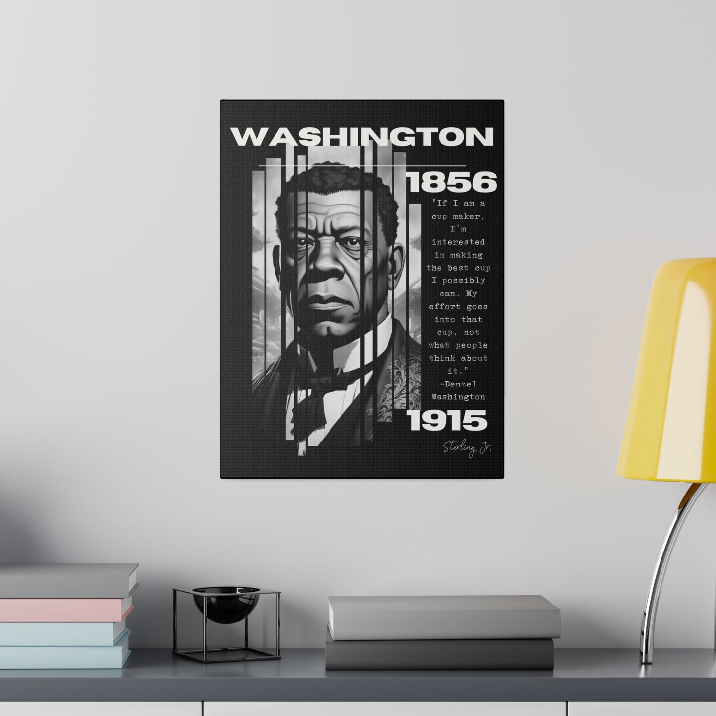 "Booker T. Washington Quote" Matte Canvas