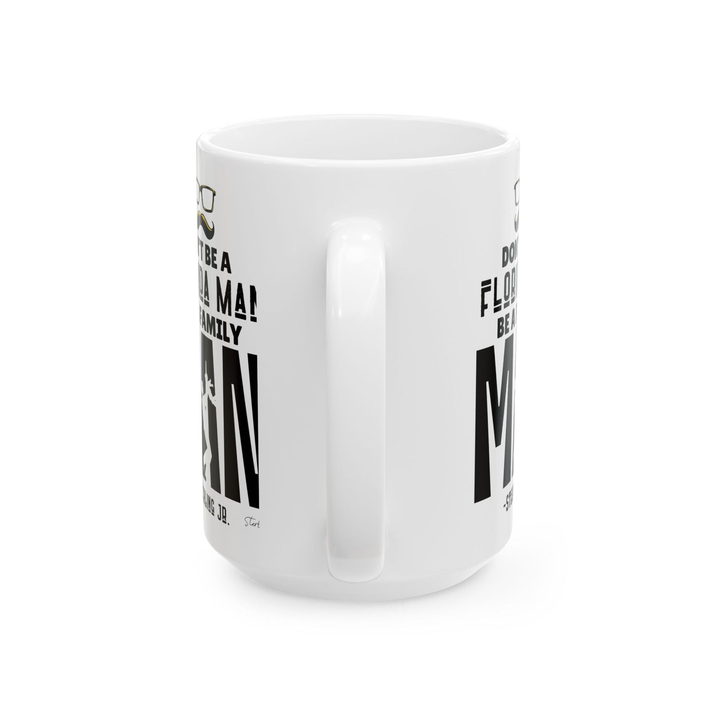 B&W "Florida Man" Ceramic Mug